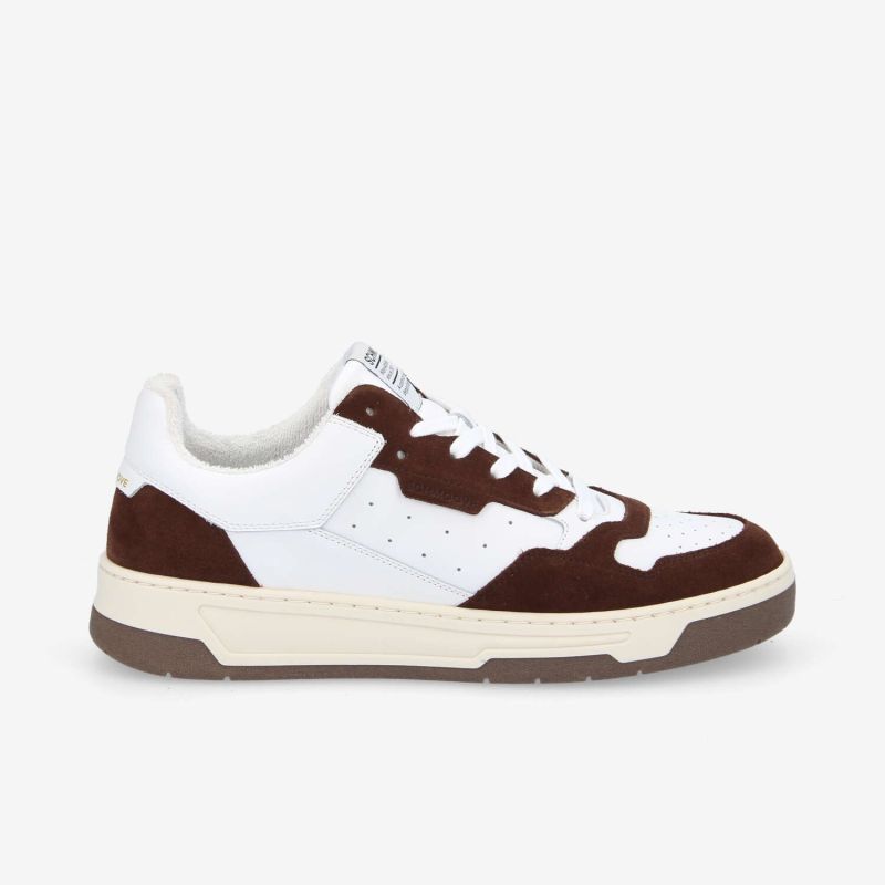 SMATCH NEW TRAINER M - NAPPA/SUEDE -  BLANC/MARRON